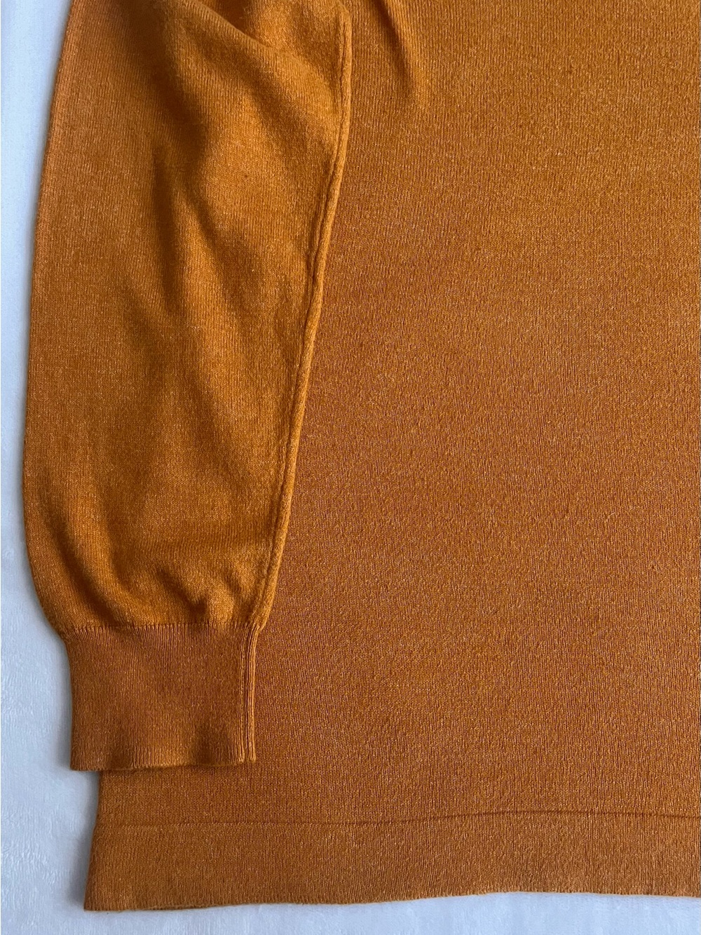 J. Crew Slouchy 100% Cotton Crewneck Pullover Sweater in Warm Heathered Ochre - Picture 6 of 10